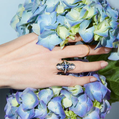 Sapphire Heaume Ring