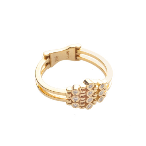 Yellow Gold Ring with Diamonds