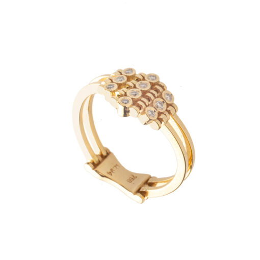 Yellow Gold Ring with Diamonds