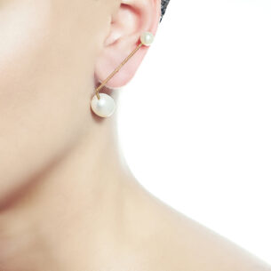 Single Earring with Pearls