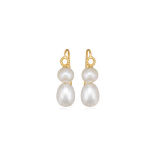 Small Dentelle Earrings with Pearls