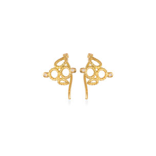 Small Bomb Earrings with Diamonds