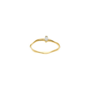 Ithaca Gold Ring with Marquise cut Diamond