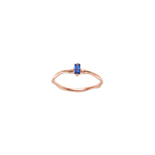 Ithaca Ring with Baguette cut Sapphire