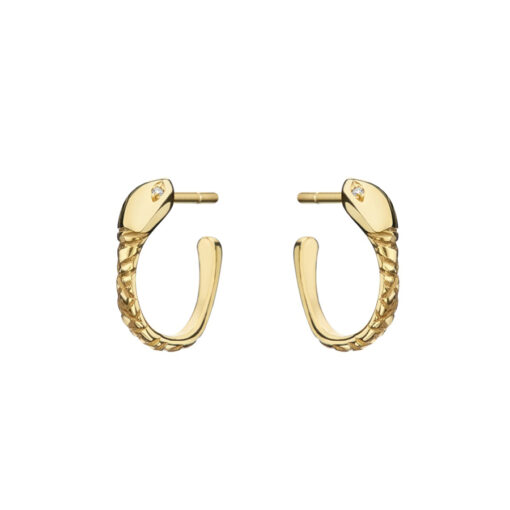 Snake-Mini-Hoop-Earrings