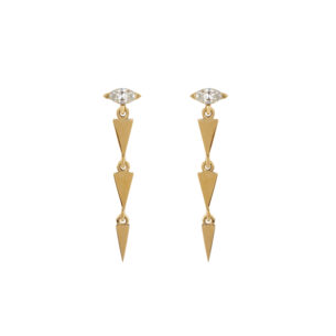 Ava Triple Spike Marquise Diamond Earrings