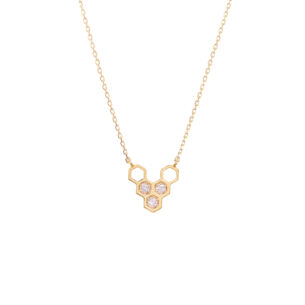Honeycombs ''V'' Small Necklace