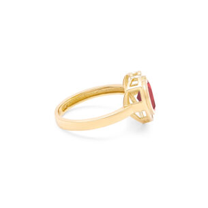Heart Garnet Ring