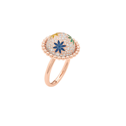 Morning Star Colourful Enamel Pave Ring