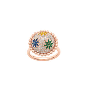 Morning Star Colourful Enamel Pave Ring