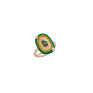 Snowdrops Green Tourmaline Ring