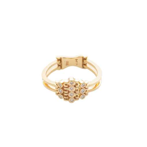 Yellow Gold Ring with Diamonds Orofasma
