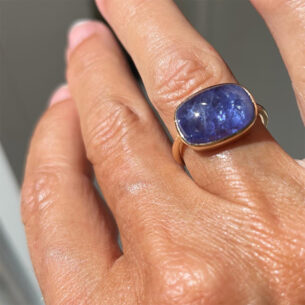 Nut Ring with Tanzenite Oona