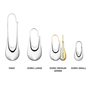 Doric Earrings in Silver KINRADEN