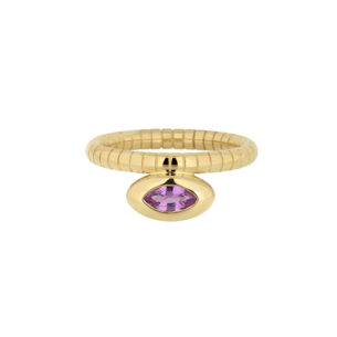 Gold Ring with Pink Sapphire Ioanna Souflia