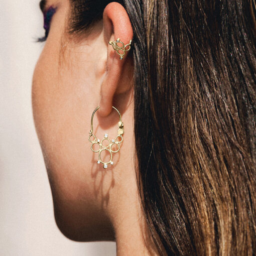 Small Bomb Earrings with Diamonds Christina Soubli