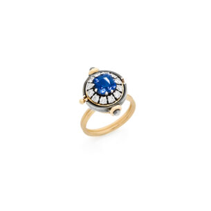 Medium Sapphire Sphere Ring Elie Top