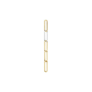 The Sigh V Gold and Silver Single Earring Kinraden
