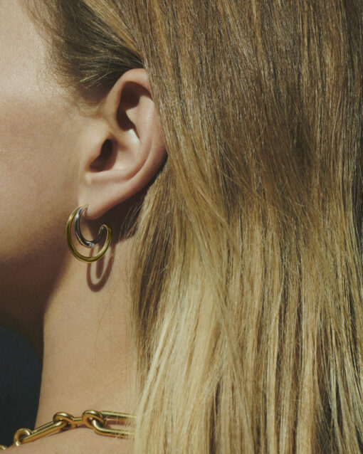 Mini Initial Hoop Earrings Charlotte Chesnais