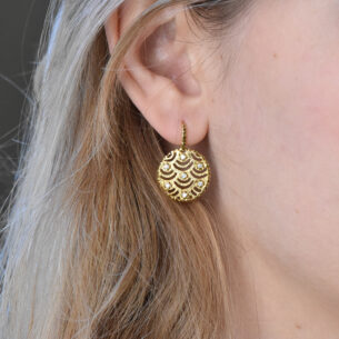 Nubia Earrings with Diamonds Lalaounis