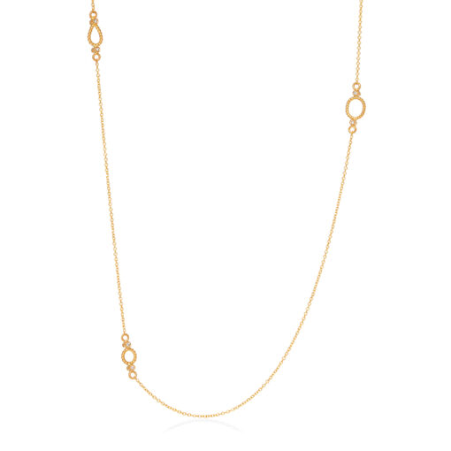 Three Shapes Necklace with Diamonds Christina Soubli