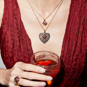 Ruby Mira Necklace Elie Top