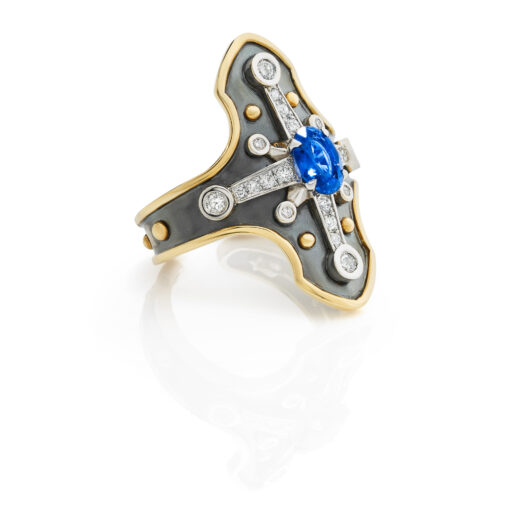 Sapphire Heaume Ring Elie Top