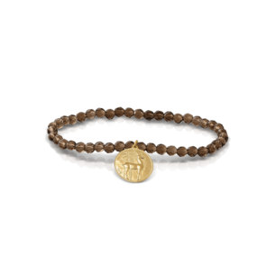 Bracelet with Faceted Smoky Quartz Beads Ilias Lalaounis