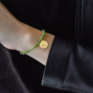 Bracelet with Faceted Jade Beads Ilias Lalaounis