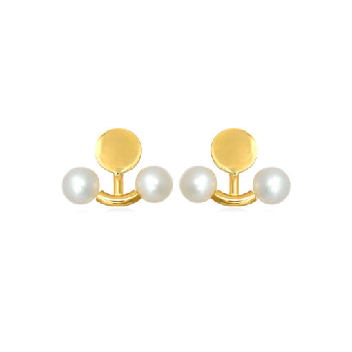 Molecule Ear Studs with Pearls Christina Soubli