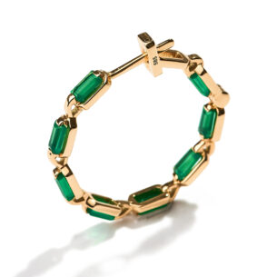 Generosity Green Agate Chain Earrings