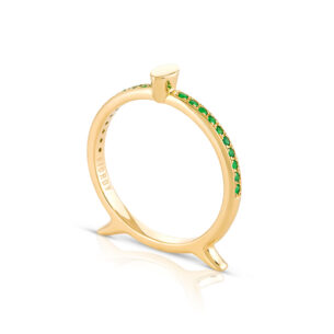 'No Stone' Emerald Ring